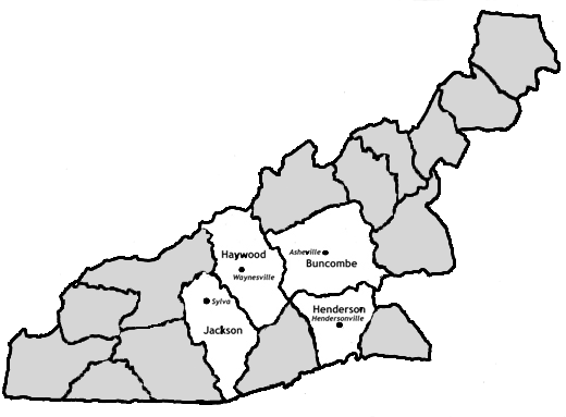 Map showing counties in Tennessee with highlighted Davidson County.